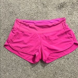 lululemon athletica Bright Pink Athletic Shorts